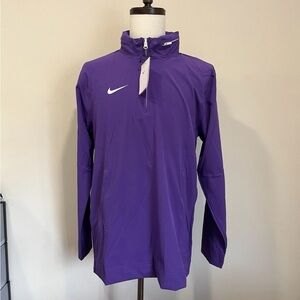 NWT Nike Men’s Long Sleeve Sideline Coach Jacket Stowaway Hood Medium Purple